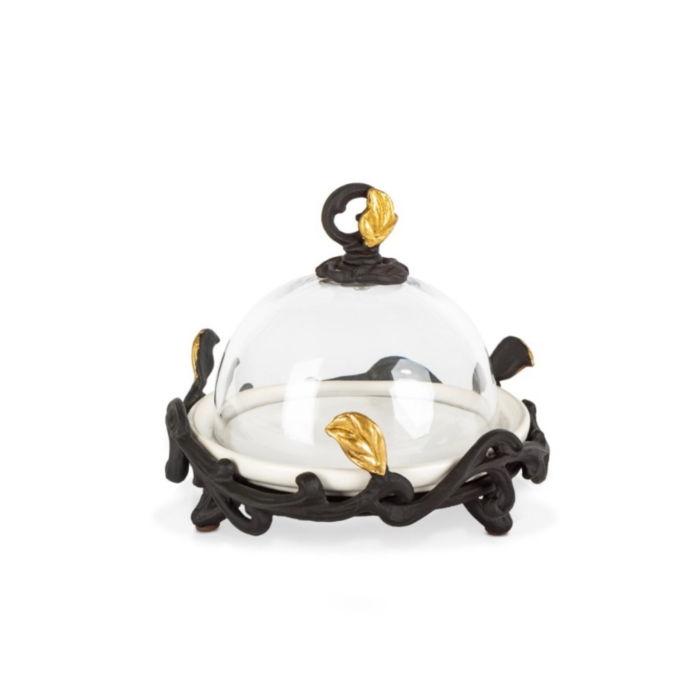 GG Collection Black and Gold Serveware Dish